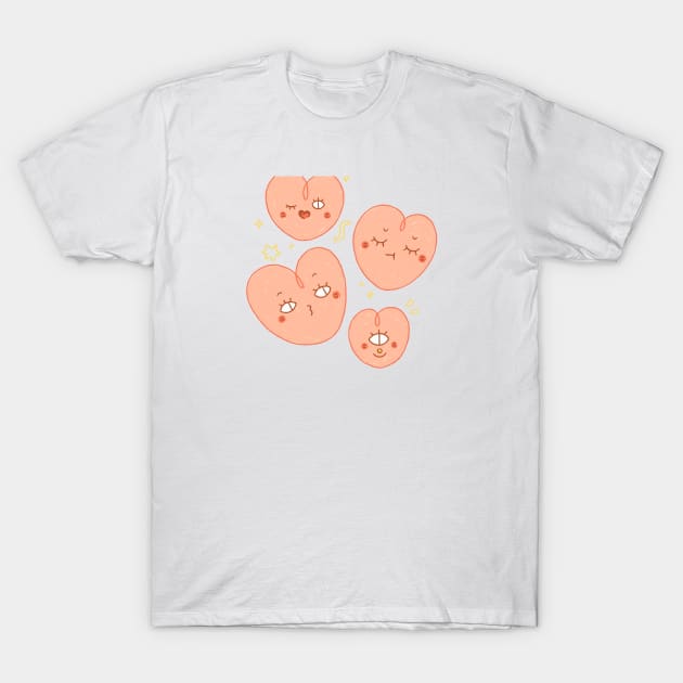 Heart Eyes T-Shirt by krowsunn